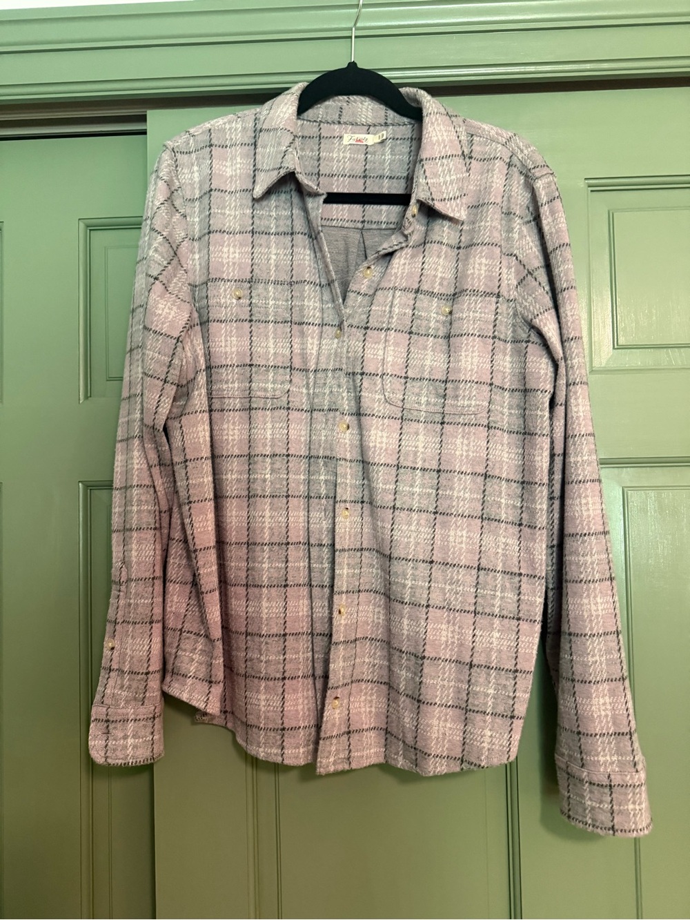 Faherty Purple and Gray Plaid Button-Down Shirt - Long Sleeve
